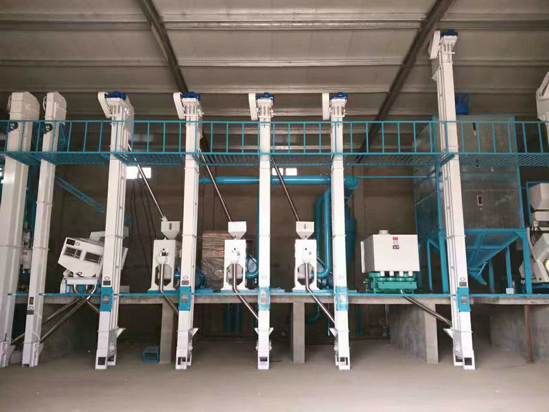 湖北省天門市華豐農(nóng)業(yè)日產(chǎn)60噸大米成套加工設備安裝完畢